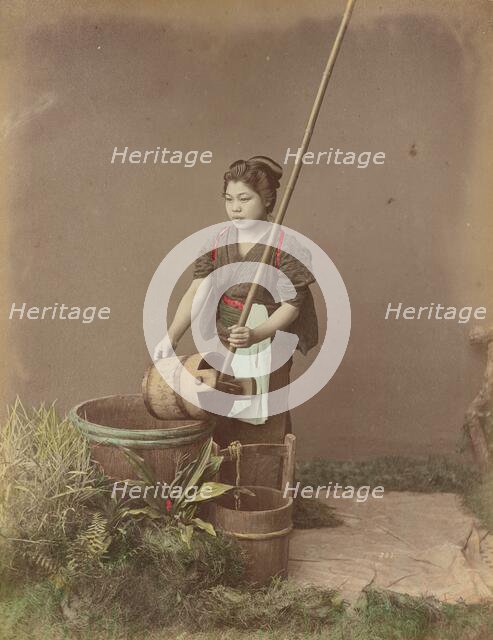 A Well, 1870s-1890s. Creator: Kusakabe Kimbei.