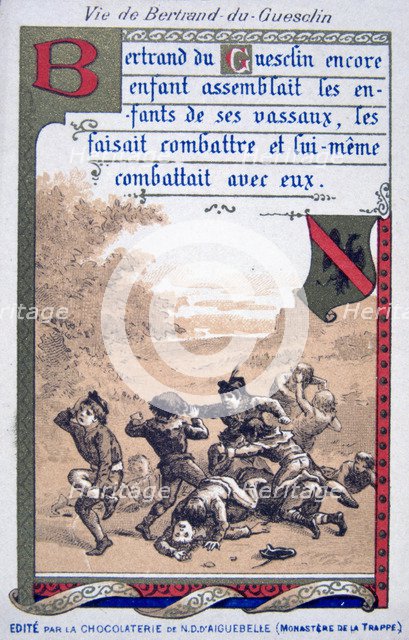 Scene from the life of Bertrand du Guesclin, (19th century). Artist: Unknown