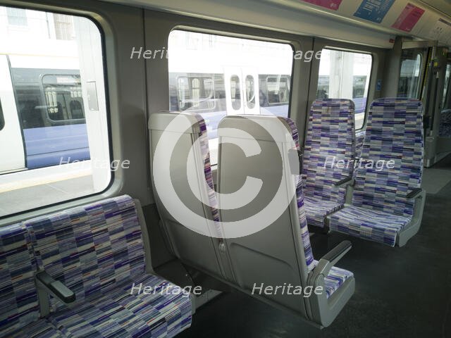 Elizabeth Line, Abbey Wood, London, UK, May 2022. Creator: Ethel Davies.