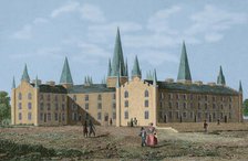 Old Kenyon at Kenyon College, Gambier, Ohio, United States, 1850.  Creator: Traversier.