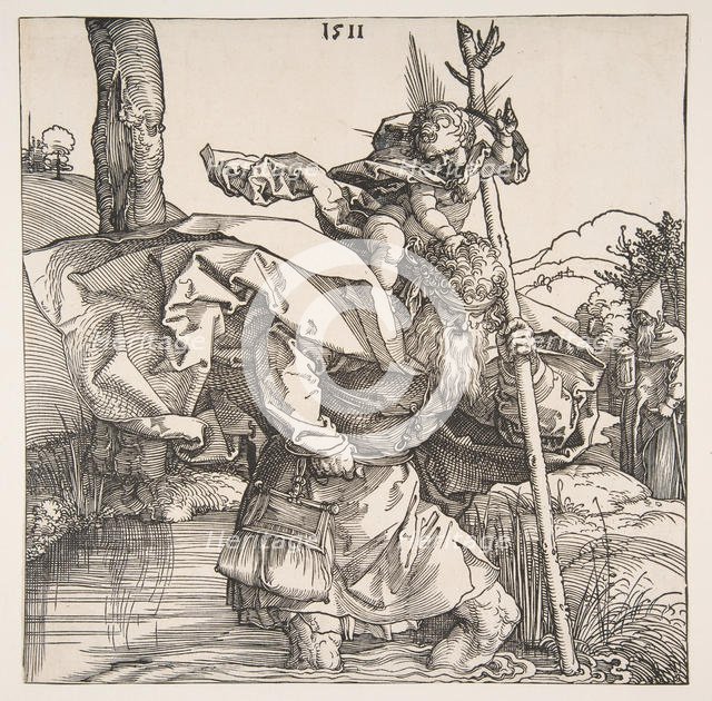 Saint Christopher, 1511. Creator: Albrecht Durer.