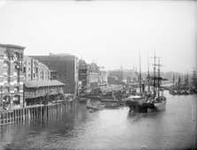 Billingsgate Market, Lower Thames Street, City of London, Greater London, 1880. Artist: Henry Taunt