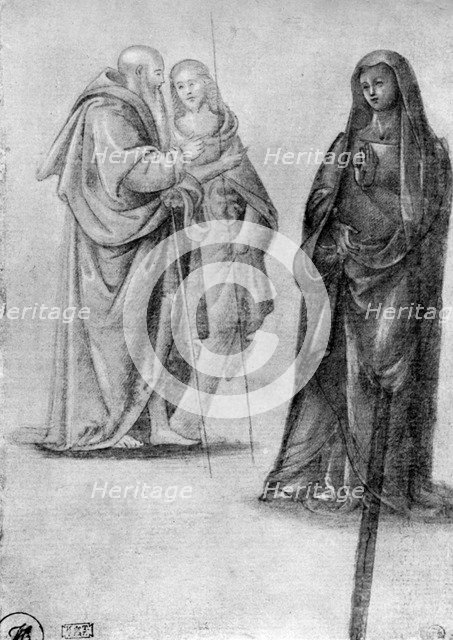 Studies of saints, attributed to Orcagna, 1913. Artist: Andrea Orcagna