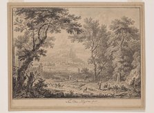 Landscape with Shepherds, between 1682 and 1749. Creator: Jan van Huysum.