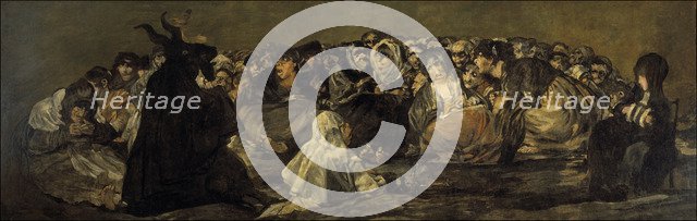 Witches' Sabbath or The Great He-Goat. Artist: Goya, Francisco, de (1746-1828)