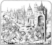 The entry of Queen Isabel into Paris, 15th century (1849). Artist: Unknown