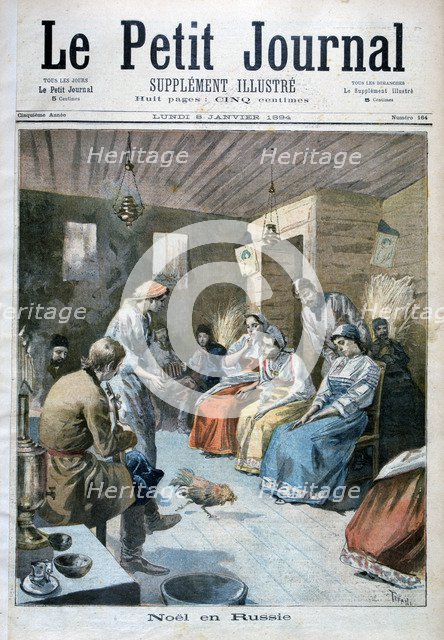 Christmas in Russia, 1893 (1894). Artist: Oswaldo Tofani