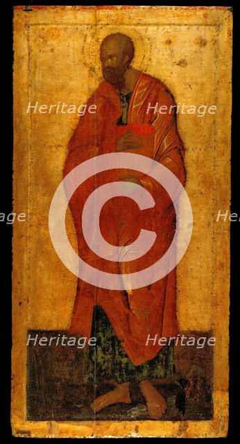 The Apostle Paul. Icon from the Deesis Iconostasis, Last quarter of the 14th century. Artist: Theophanes the Greek (ca. 1340-ca. 1410)