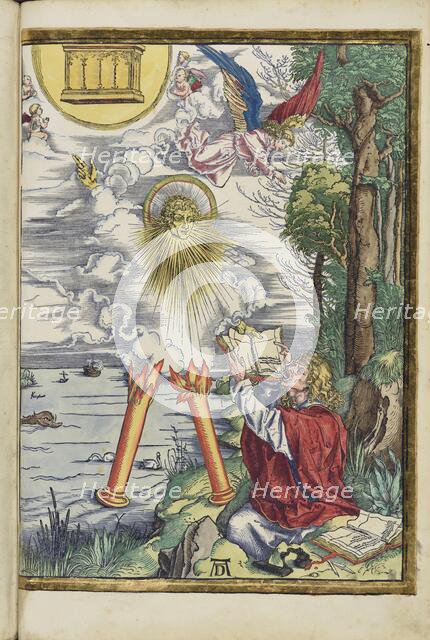 The strong angel. John devours the book. From the Apocalypse (Revelation of John), 1511. Creator: Dürer, Albrecht (1471-1528).