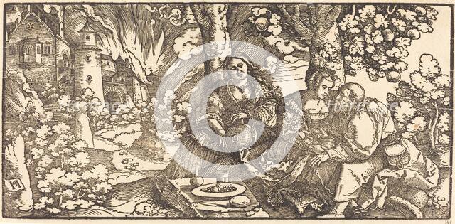 Lot and His Daughters, c. 1530. Creator: Hans Schäufelein the Elder.