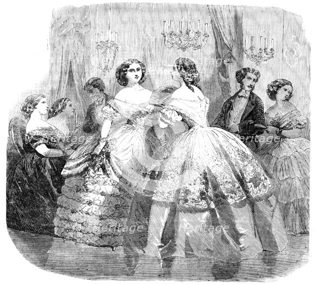 Paris Fashions for February, 1856.  Creator: Unknown.