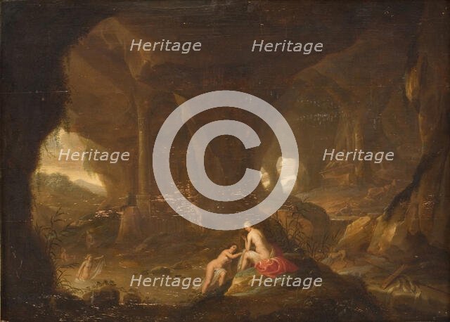 Bathing Nymphs in a Landscape, 1609-1795. Creator: Cornelis van Poelenburch.