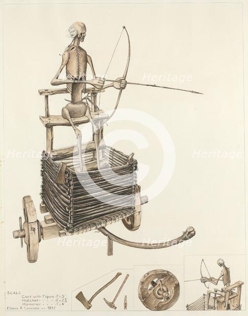 Death Angel and Cart, 1937. Creator: Eldora P. Lorenzini.