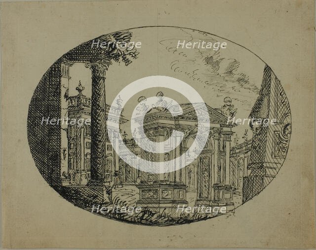 Roman Edifices, n.d. Creator: Unknown.