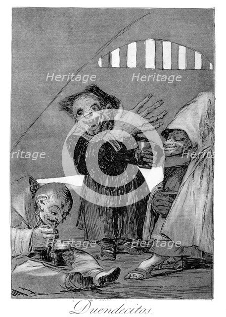 'Hobgoblins', 1799. Artist: Francisco Goya