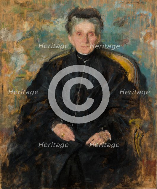 Portrait of Jadwiga Sapiezyna née Sanguszko, 1910. Creator: Olga Boznanska.