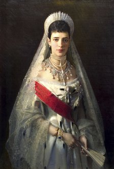 'Portrait of Empress Maria Feodorovna, Princess Dagmar of Denmark', (1847-1928). Artist: Ivan Kramskoy