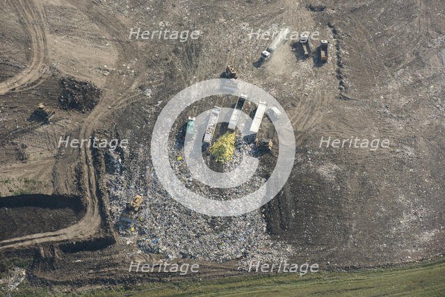 Ockendon landfill waste disposal site, Thurrock, 2020. Creator: Damian Grady.