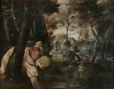 Narcissus, 1550s. Creator: Tintoretto, Jacopo (1518-1594).