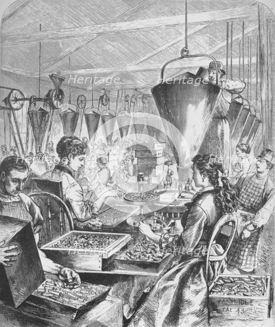 'Munitions Factory, Bridgeport, Connecticut', c1875, (1938). Artist: Theodore R Davis.