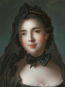 Portrait of Marie Charlotte de La Tour d'Auvergne, Princess of Beauvau (1729-1763) . Creator: Nattier, Jean-Marc (1685-1766).