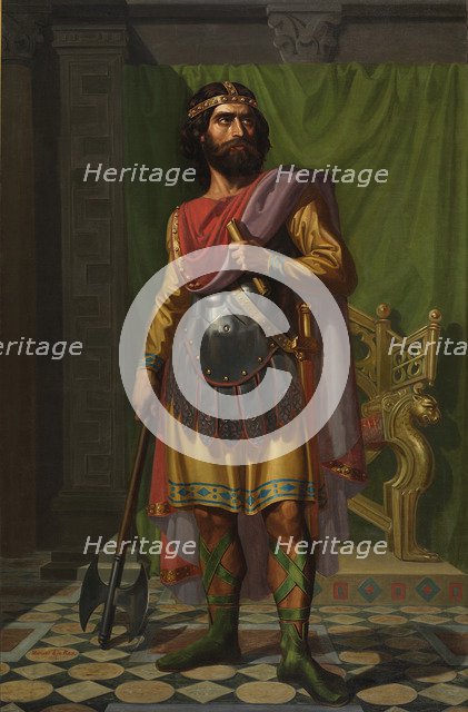 Sisebut, Visigothic King, 1854. Artist: Roca y Delgado, Mariano de la (1825-1872)