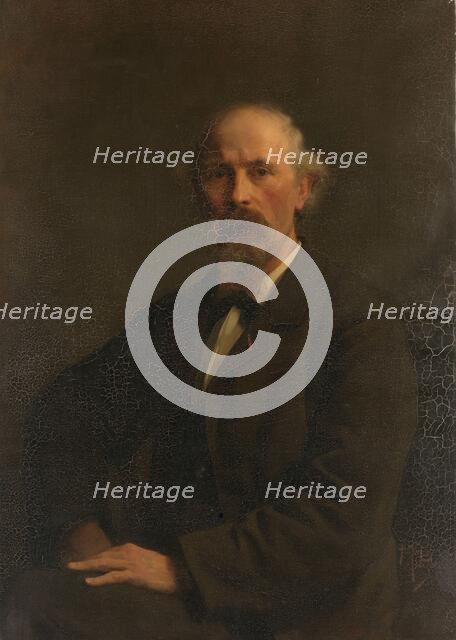 Portrait of Pieter Stortenbeker (1828-1898), painter, c.1884.  Creator: Pieter de Josselin de Jong.