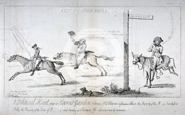 'Westminster Races...', 1784. Artist: Isaac Cruikshank