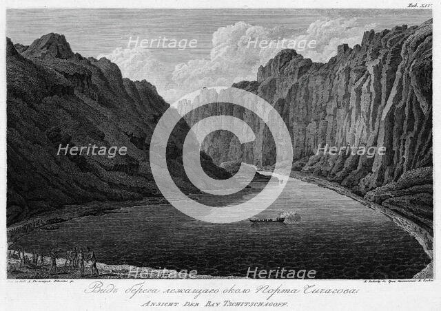 View of the Seashore Near Port Chichagov, 1813. Creator: Koz'ma Vasil'evich Chesky.