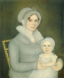 Mrs. John Harrisson and Daughter, c. 1823. Creator: Frederick Mayhew.