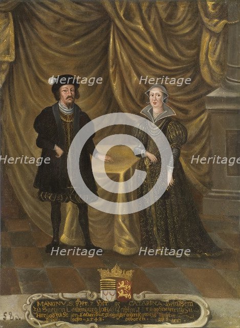 Magnus I (1470-1543), Duke of Saxe-Lauenburg and Catherine of Brunswick-Wolfenbüttel (1488-1563), Du