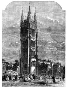 Inauguration of the new tower of St. Mary Magdelene's Church, Taunton, 1862. Creator: Unknown.