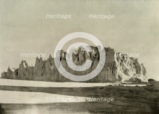 'Serrated Edge of Glacier South of Cape Borne, Ross Island', c1908, (1909).  Artist: Unknown.