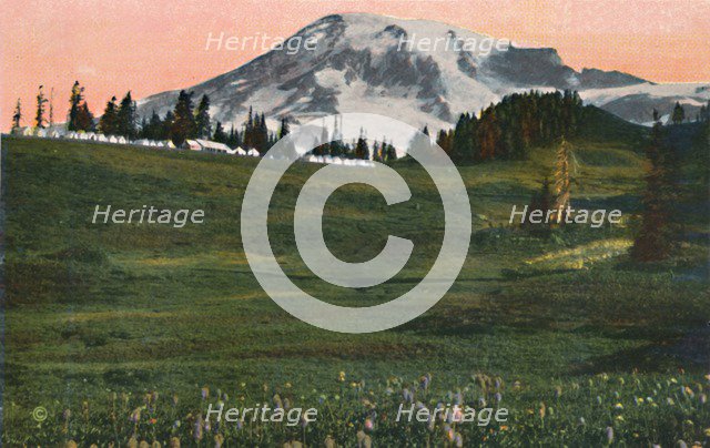 'Camp of the Clouds, Mount Rainier', c1916. Artist: Asahel Curtis.