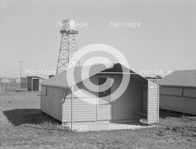 Toilet facilities at Westley camp, California, 1939. Creator: Dorothea Lange.