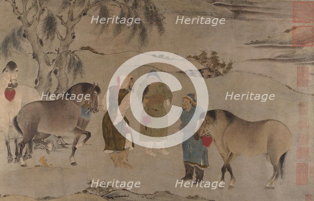 Six Horses, 13th-14th century. Creator: Unknown.