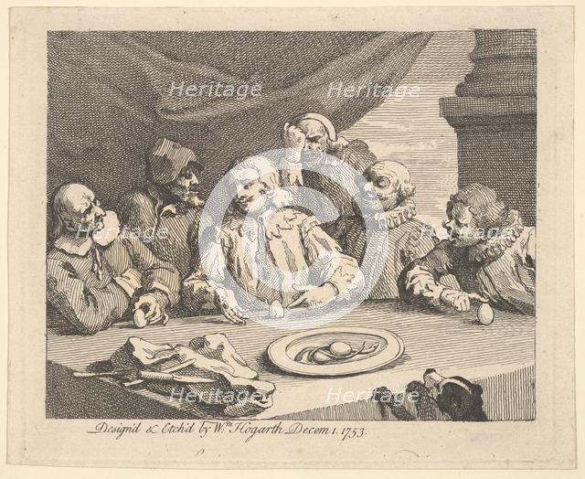 Columbus Breaking the Egg, December 1, 1753. Creator: William Hogarth.