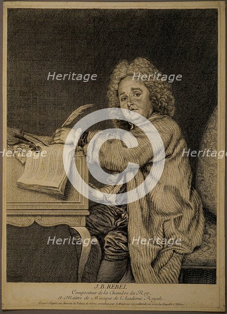 Portrait of the composer Jean-Féry Rebel (1666-1747).
