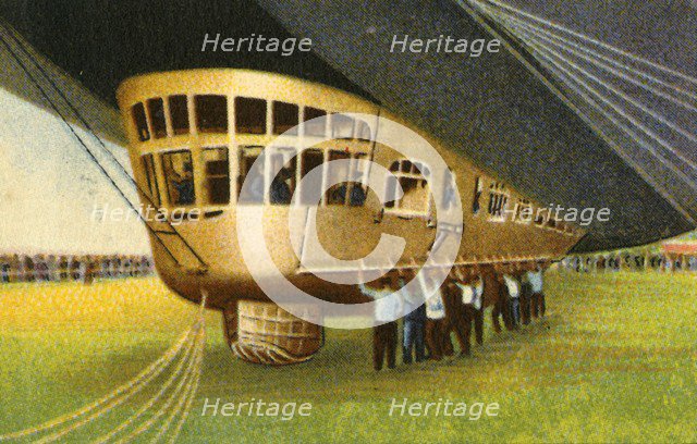 Gondola of a zeppelin, 1932.  Creator: Unknown.