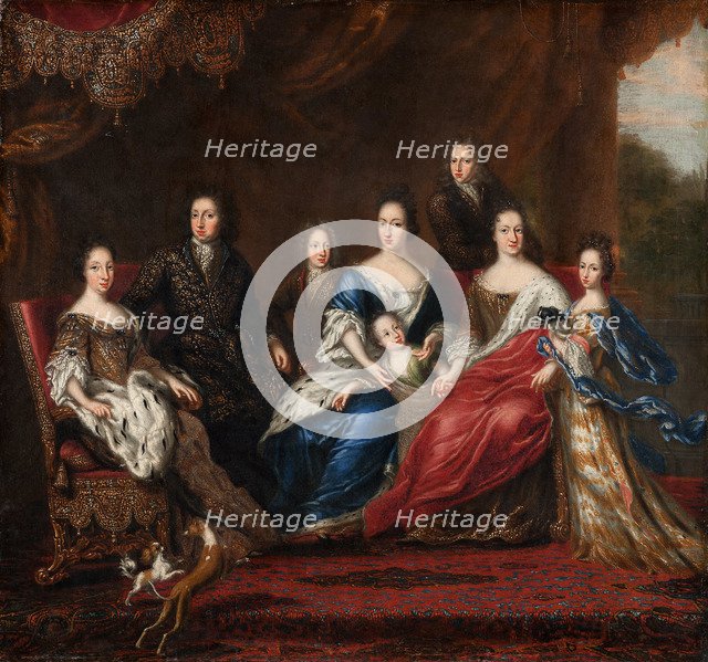 The Family of Charles XI of Sweden with relatives from the Duchy of Holstein-Gottorp, 1691. Artist: Ehrenstrahl, David Klöcker (1629-1698)