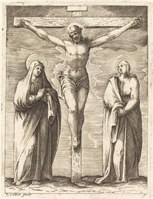 Virgin and Saint John at the Foot of the Cross, 1608/1611. Creator: Jacques Callot.