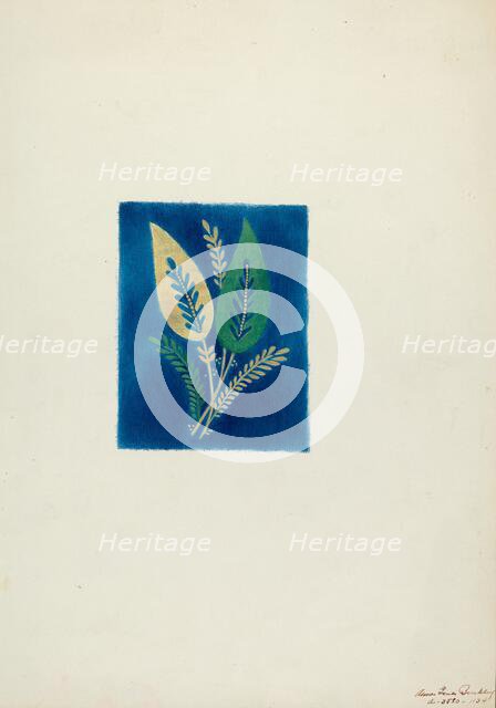 Skirt Design, c. 1937. Creator: Ann Gene Buckley.