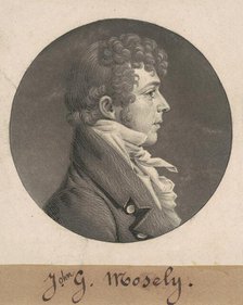 J. G. Mosely, 1808. Creator: Charles Balthazar Julien Févret de Saint-Mémin.