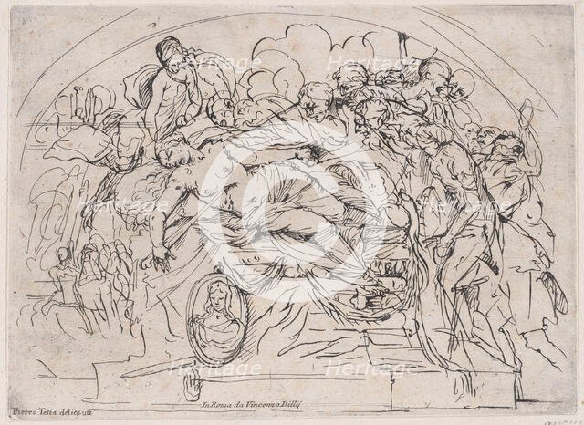 The Suicide of Dido, 1650-1700. Creator: Unknown.