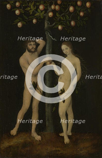 Adam and Eve, 1528-1530. Creator: Lucas Cranach the Elder.