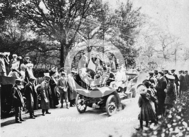 1907 Isotta Fraschini on Beaulieu hillclimb. Creator: Unknown.