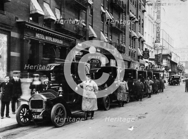 1910 Darracq taxis, New York, c1910. Artist: Unknown