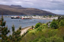 View of Ullapool harbour, Highland, Scotland.