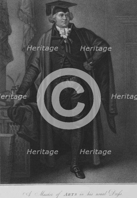 'A Master of Arts in his usual Dress', 1796. Creator: Luigi Schiavonetti.
