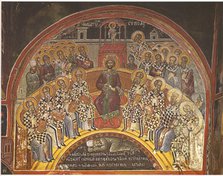 First Council of Nicaea, First Half of 16th century. Artist: Strelitzas, Theophanes (Theophanes the Cretan) (ca 1500-1559)